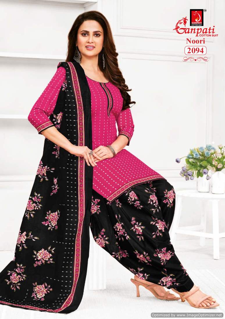 Noori Vol 9 By Ganpati Printed Cotton Dress Material Wholesale Clothing Distributors In India